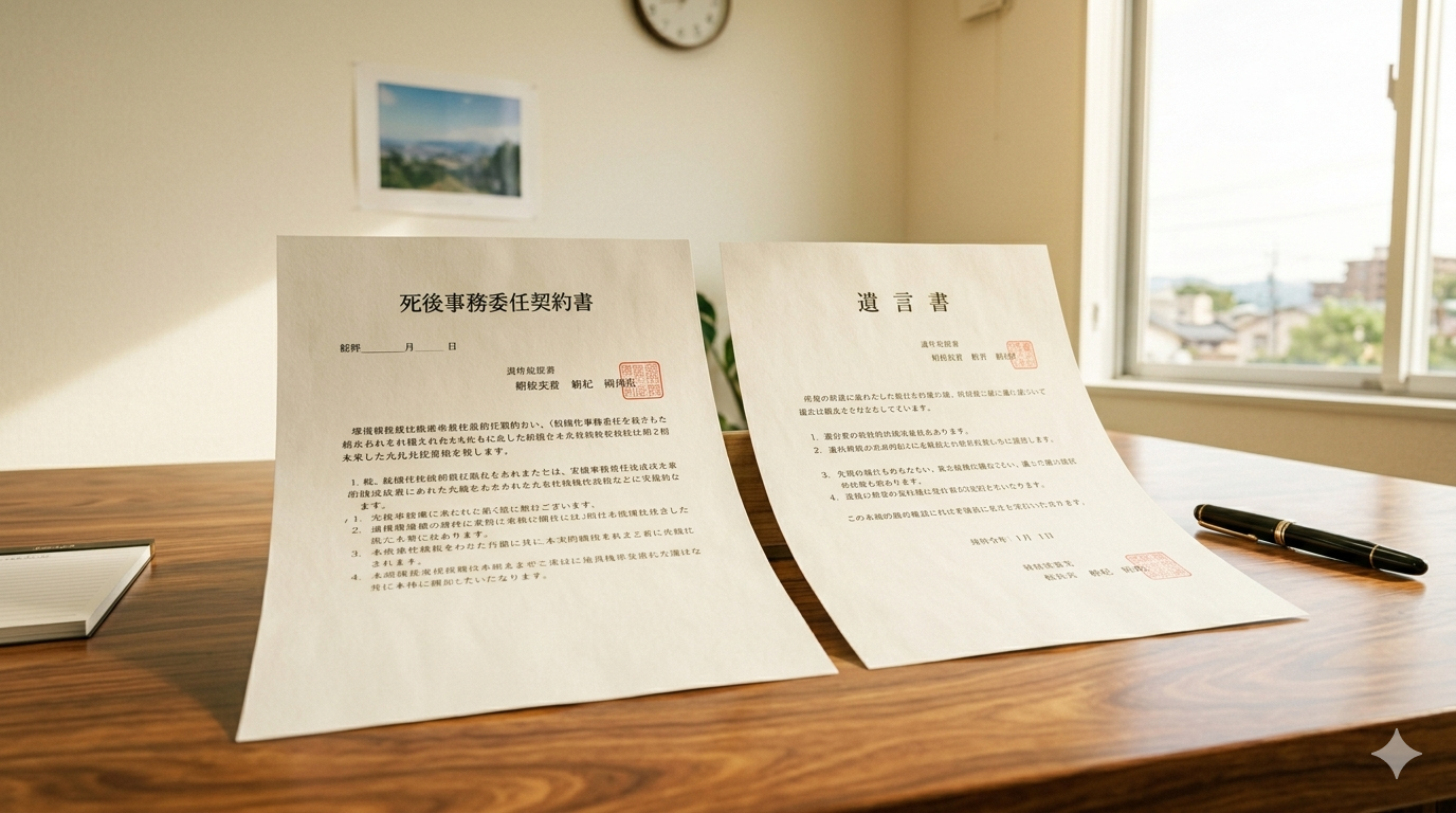 死後事務委任契約と遺言書のセット運用