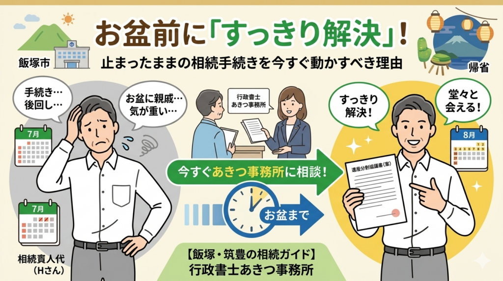お盆の前に相続手続きのススメ