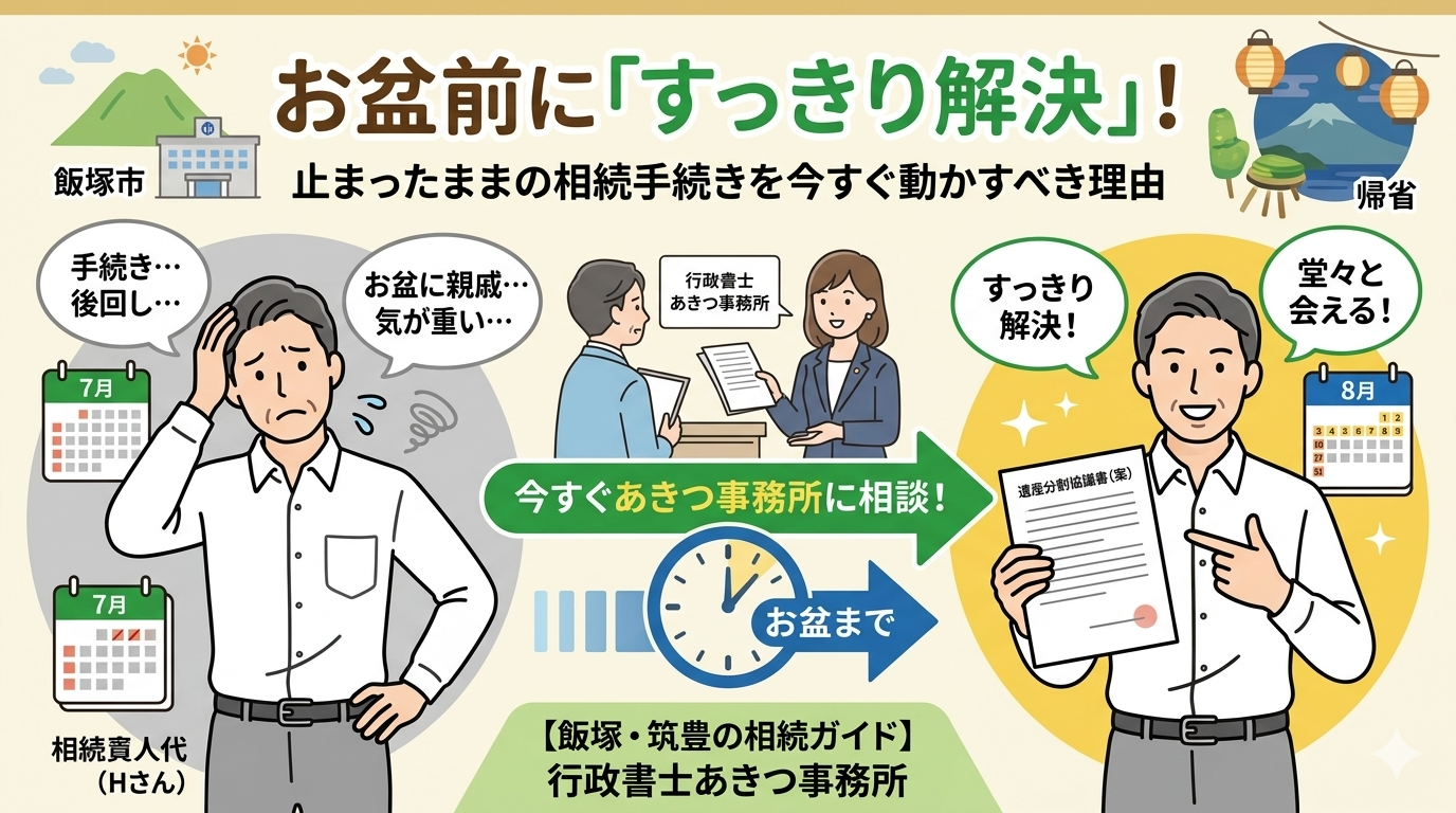 お盆の前に相続手続きのススメ