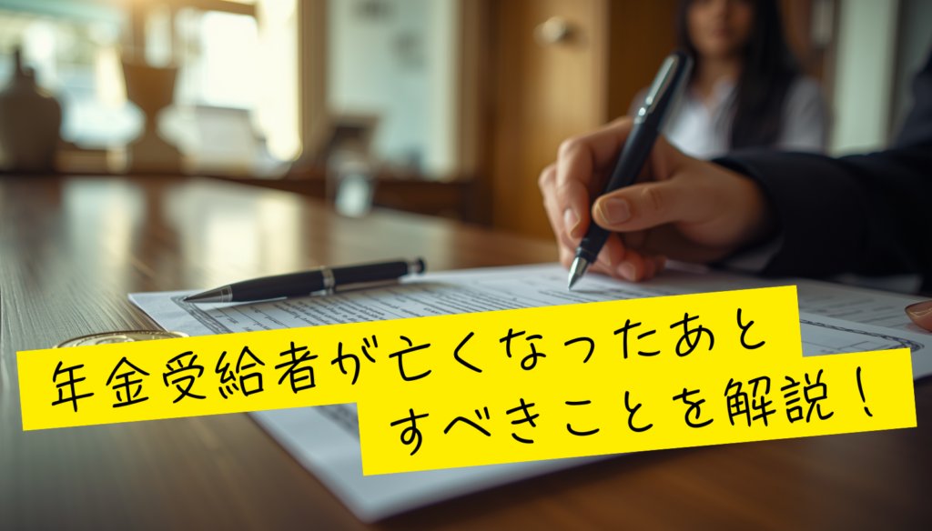 相続手続きと年金手続きを解説！！