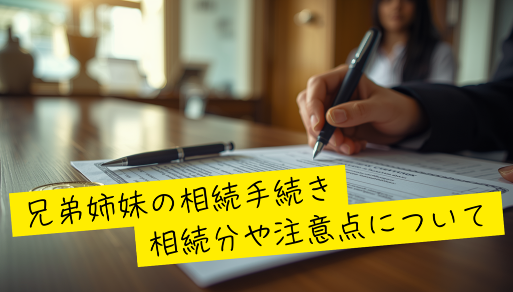 兄弟姉妹が円満な相続手続きとは？