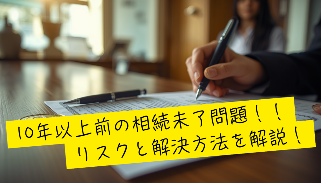 10年以上前の相続が未了のまま｜今からでも手続きできる？【福岡・飯塚・筑豊の相続ガイド】