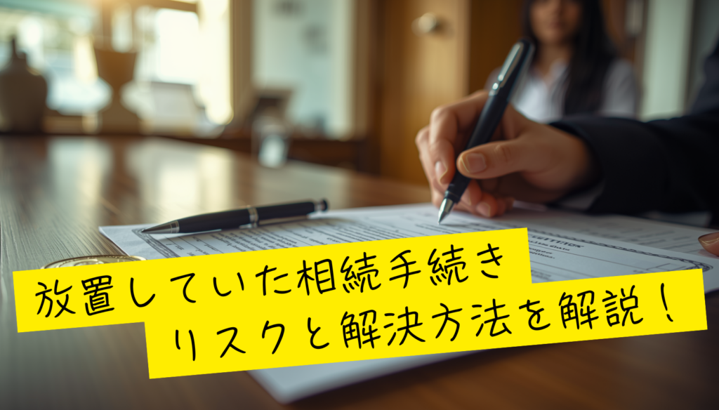 そのままになっていた相続手続きのリスクと解決方法