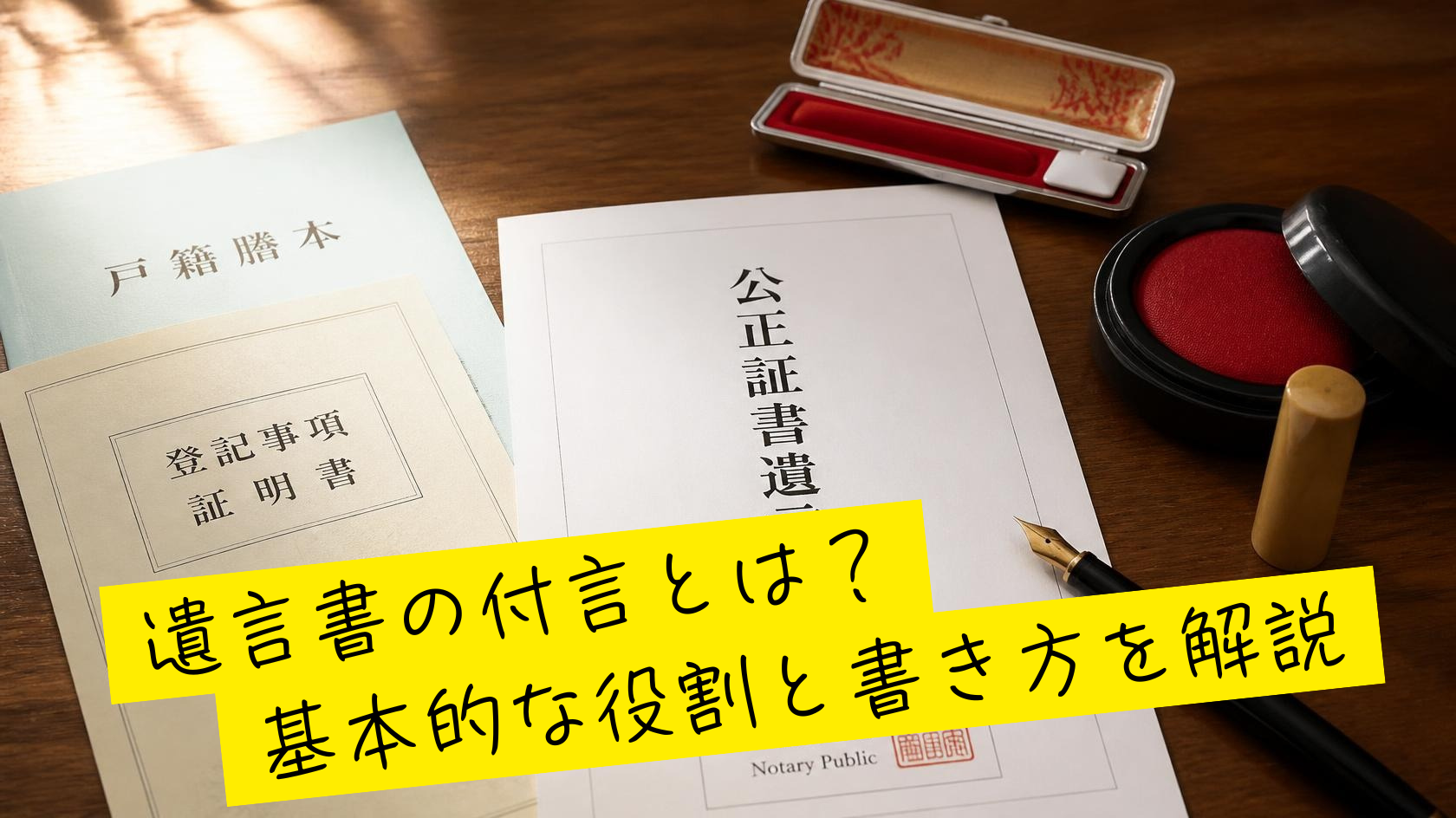遺言書の付言・付言事項の役割と書き方を解説