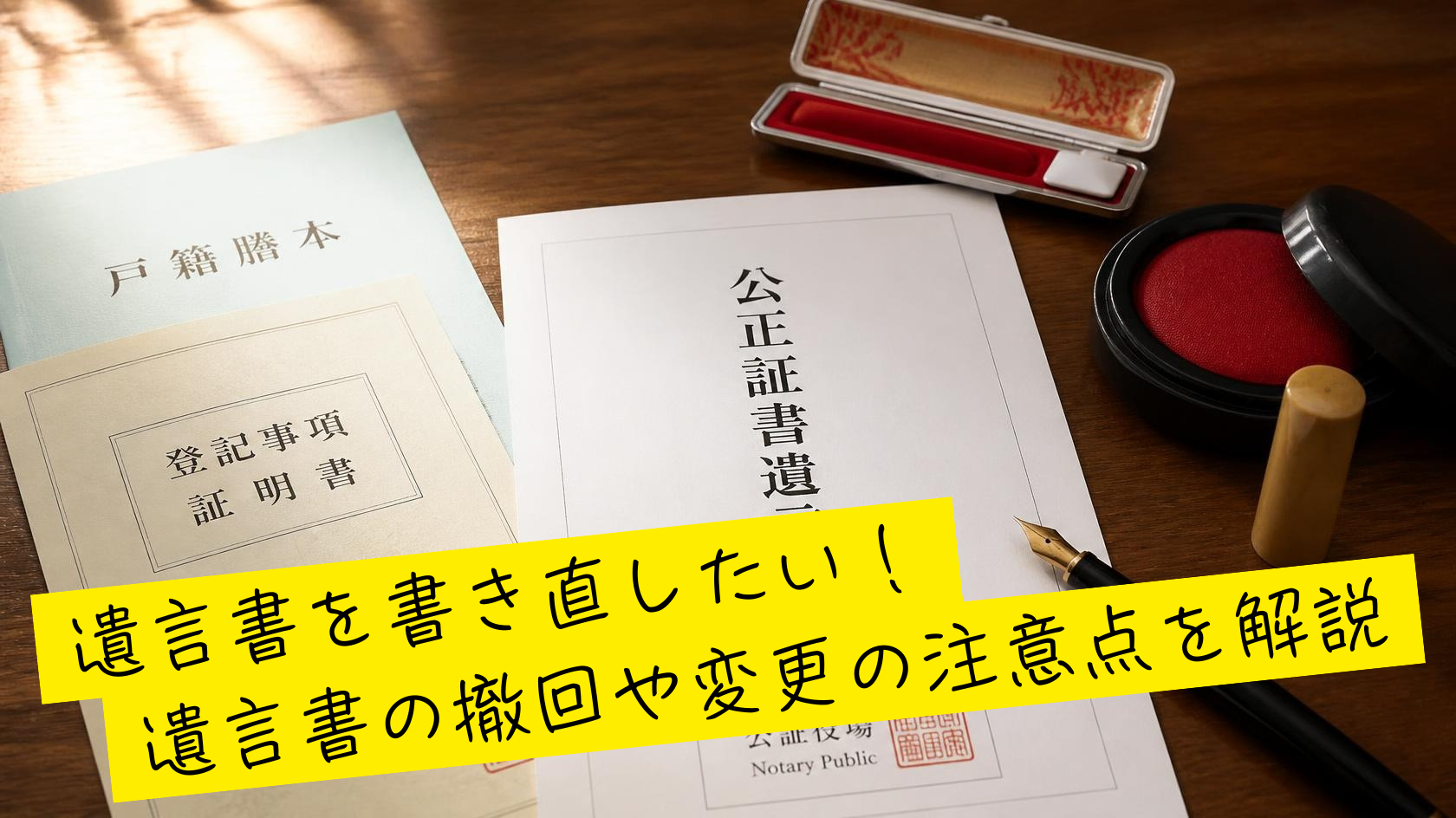 遺言書を書き直す方法について解説!